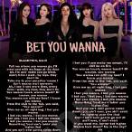 lyrics bet you wanna blackpink